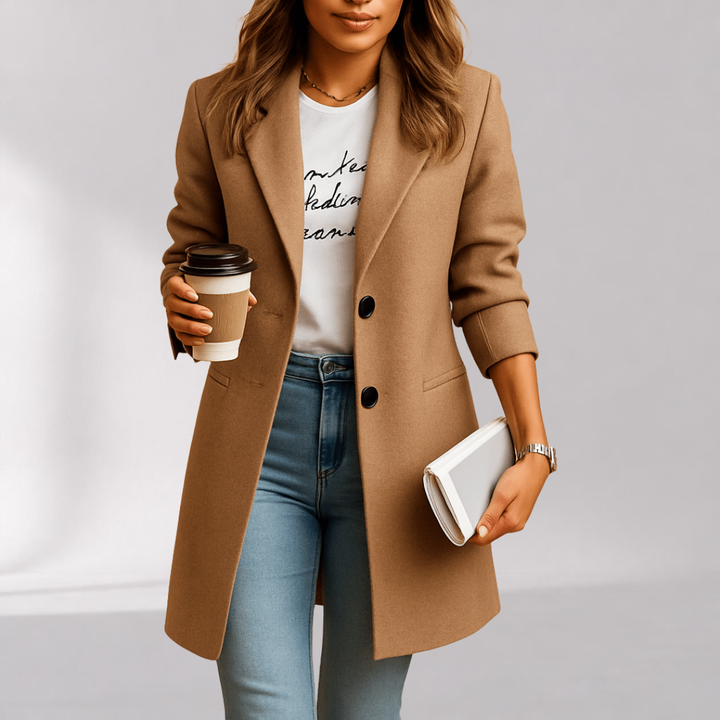 Manteau Mi-Long Cintré Femme