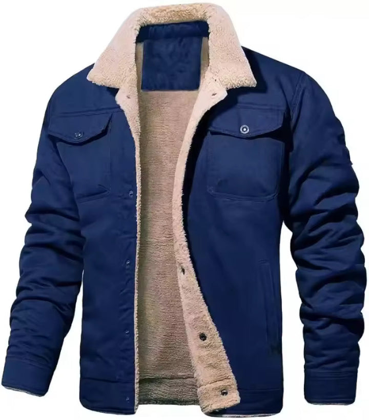 Veste Col Mouton Doublée Sherpa pour Homme