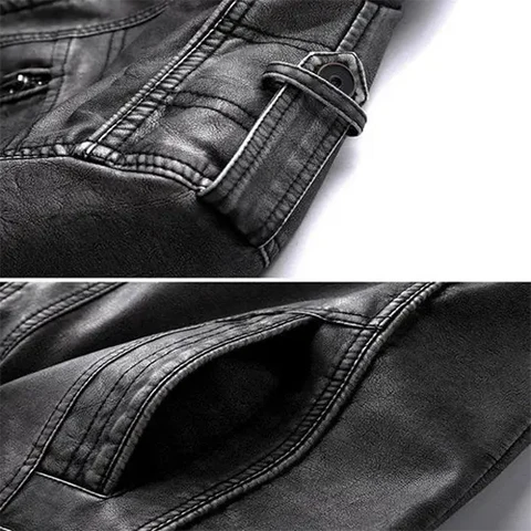 Hommes Veste De Motard Chaude | Manches Longues