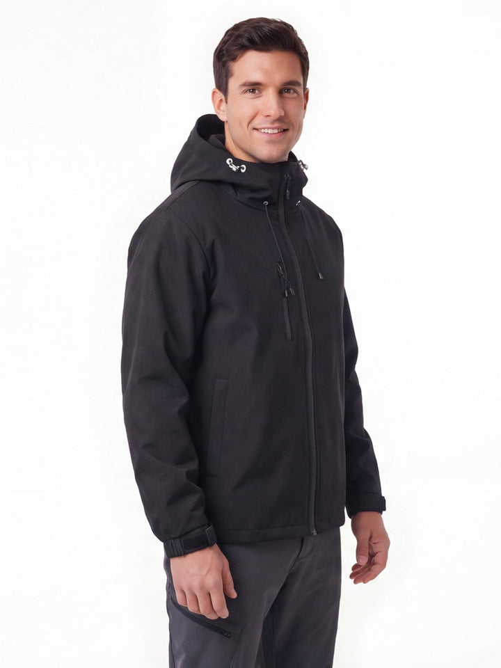 Men's Waterproof Hiking Jacket with Adjustable Hood