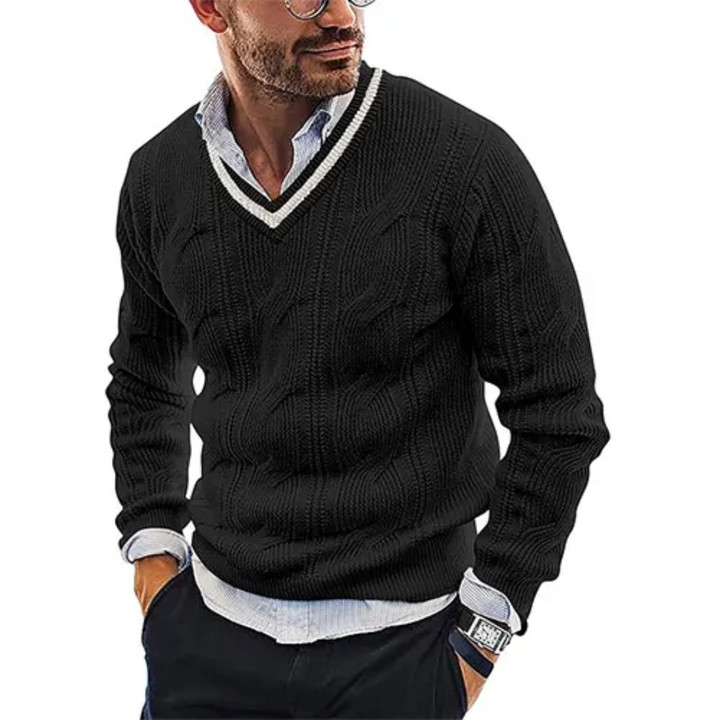 Marquel | Pull Col V Chaud Pour Hommes