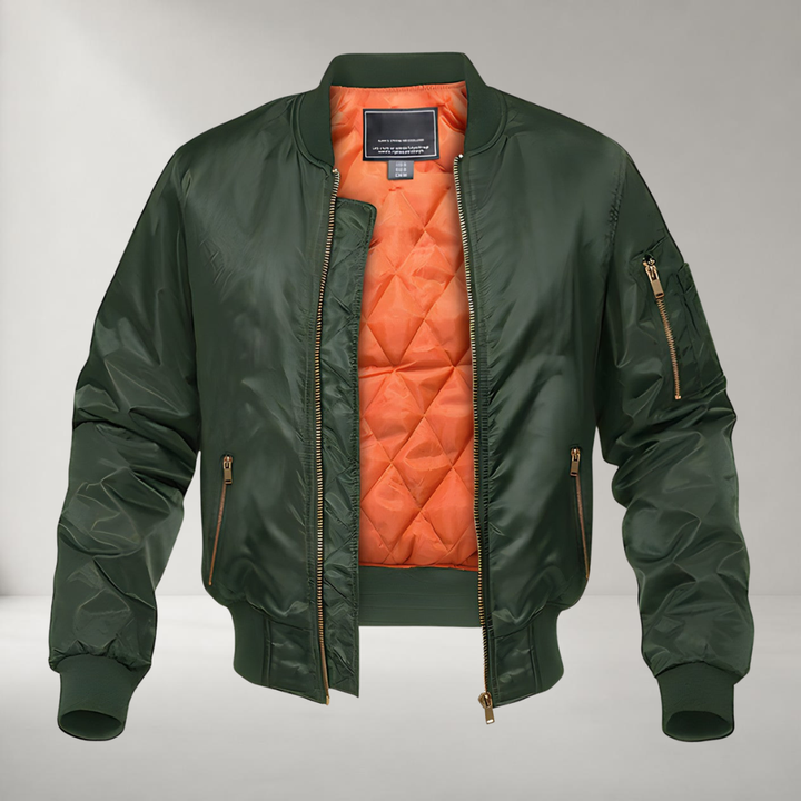 Blouson Bomber Aviateur Homme à Fermeture Zippée