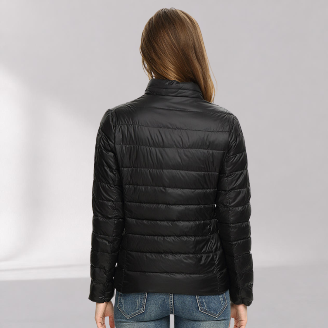 Doudoune Légère Imperméable Femme – Veste Cintrée de Mi-Saison