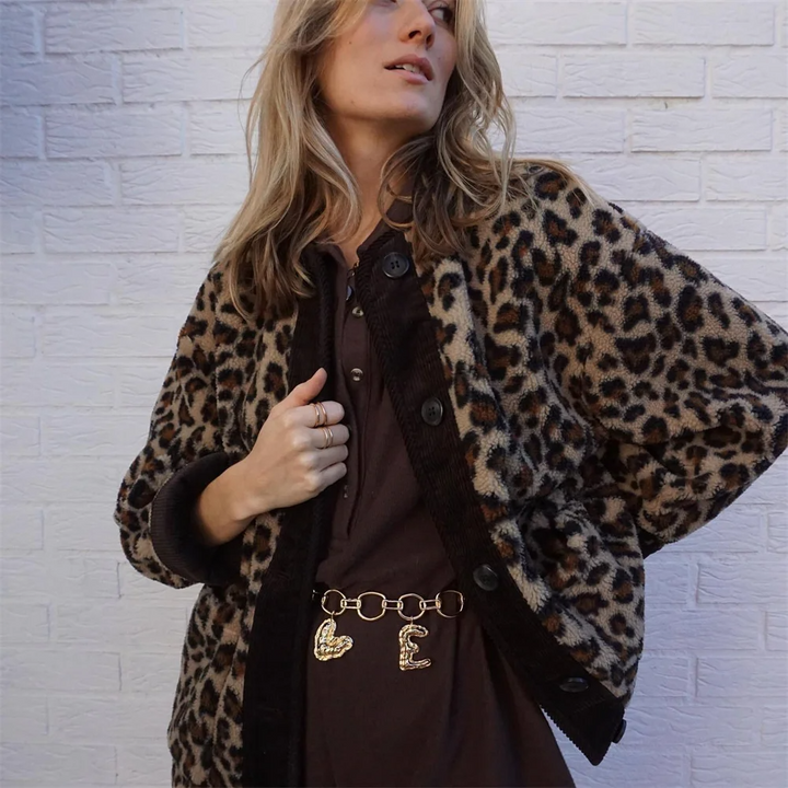 Camille | Veste léopard chic pour femmes | Courte