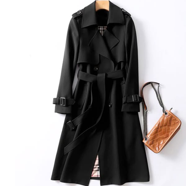 Trench Imperméable Ceinturé Femme