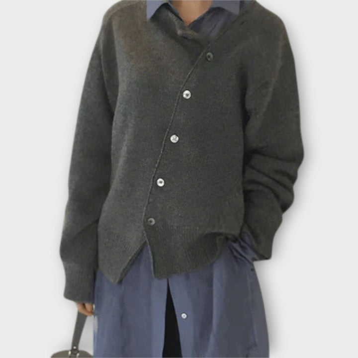 Cardigan Beige Boutonné