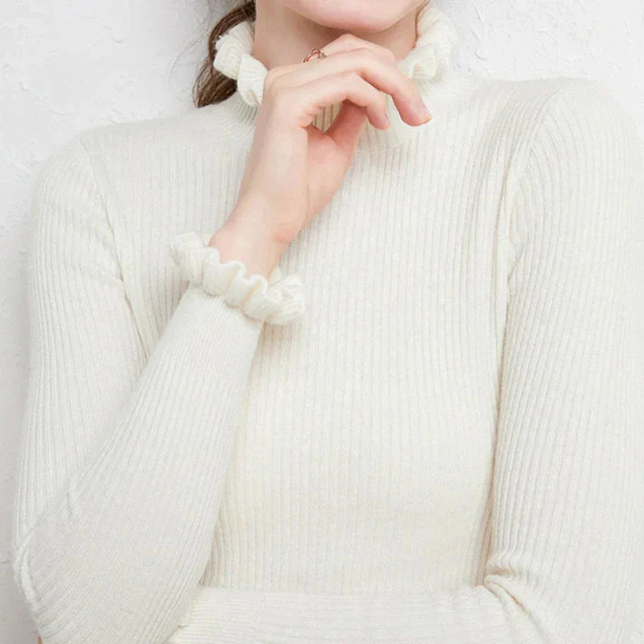 Lucie |  Pull D'Hiver À Col Roulé Pour Femmes | Chaud