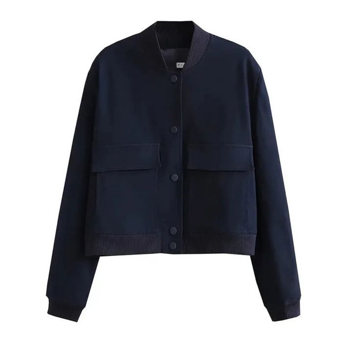 Jazzmyn | Veste Courte Et Col Rond Pour Femmes