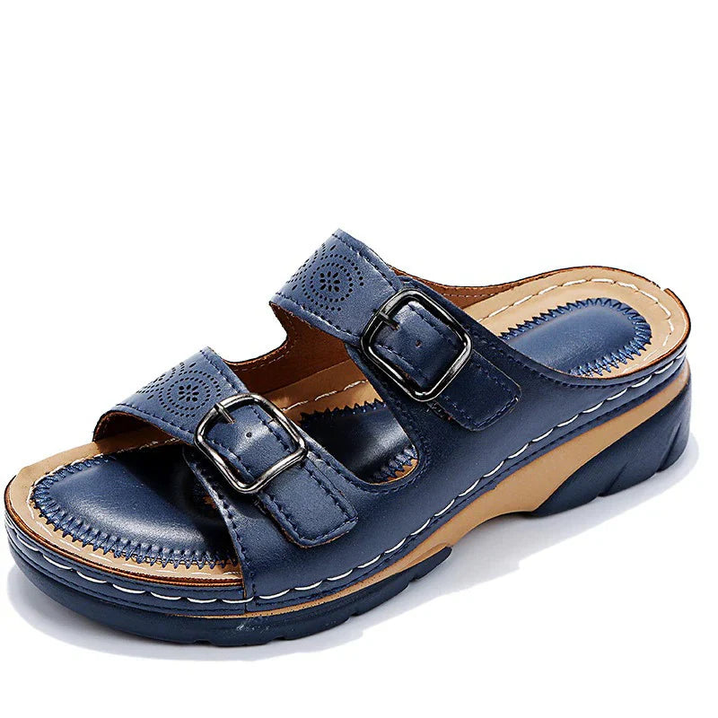 Sandales Aurore pour femme souples et orthopédiques, semelle ergonomique avec amorti optimal pour usage quotidien.