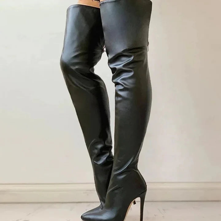 Bottes Confortables À Talons Hauts Pour Femmes | Cuisses Hautes