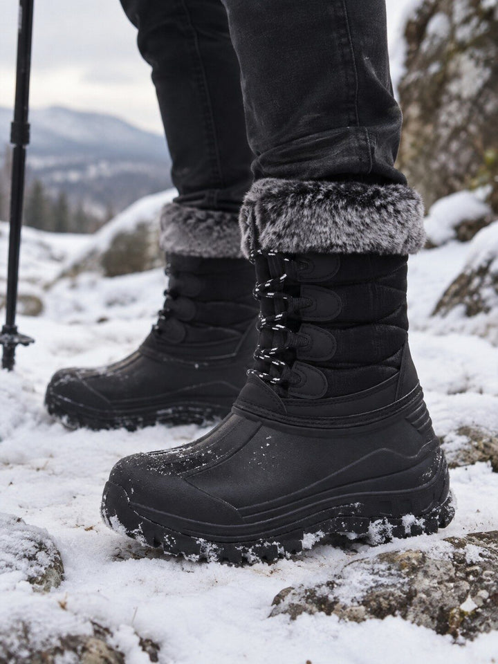 Women's Waterproof Snow Boots with Fur Lining