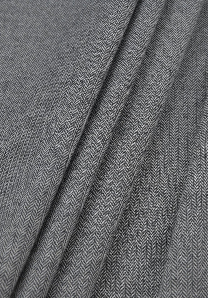 Herredragt i to dele med slim fit, sildebensmønster og enkeltradet jakke