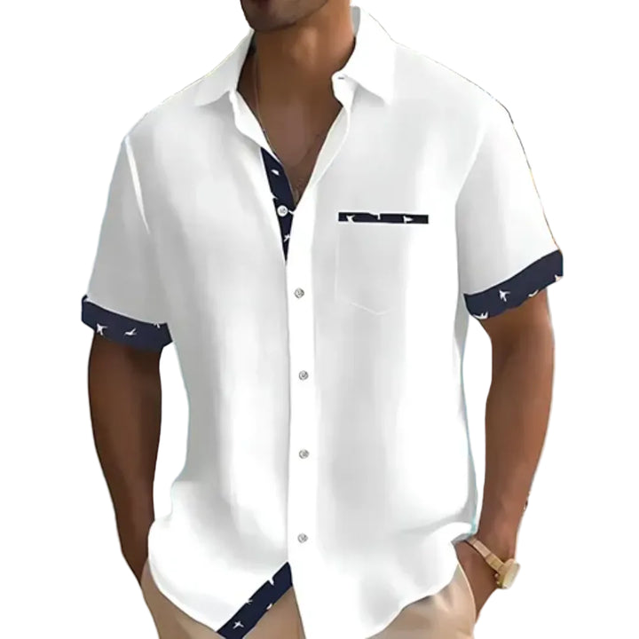 Lucas | Chemise pour Homme | Manches Courtes, Estivale & Boutonnée