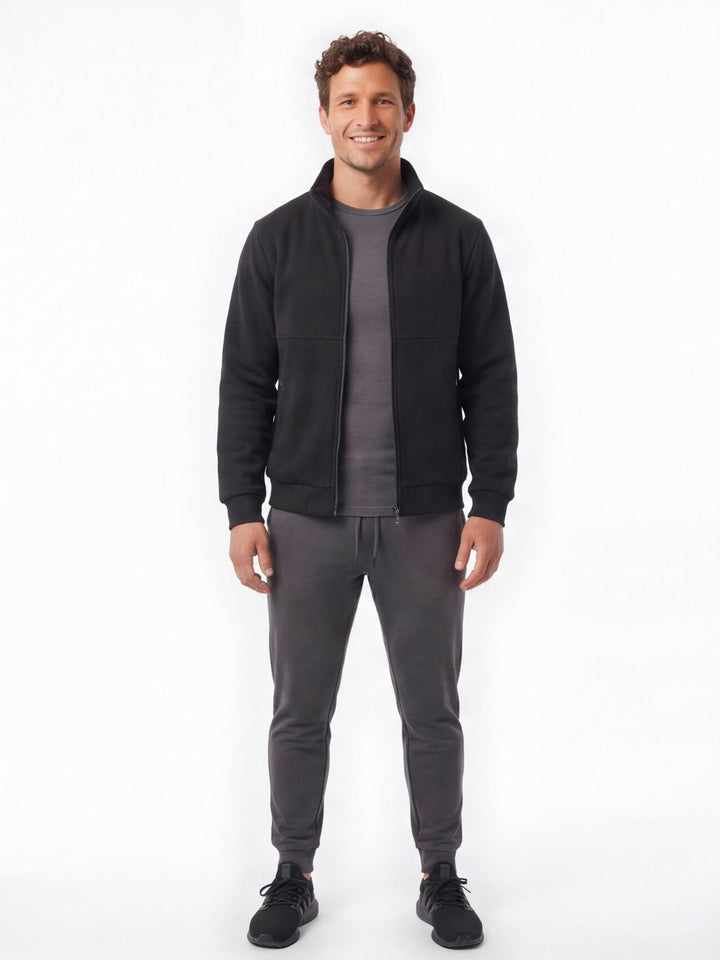 Veste Chauffante Homme USB Polaire Col Montant