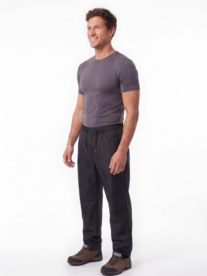 Men's Waterproof Hiking Overtrousers Elasticated Waist