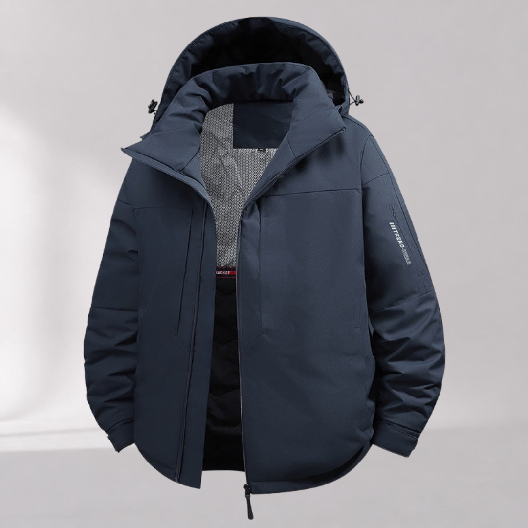 Veste Imperméable à Capuche Homme – Respirante avec Poignets Réglables