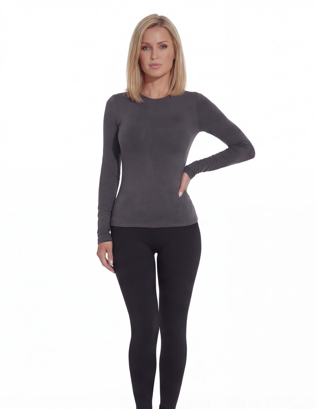 Legging Femme Doublé Polaire Taille Haute