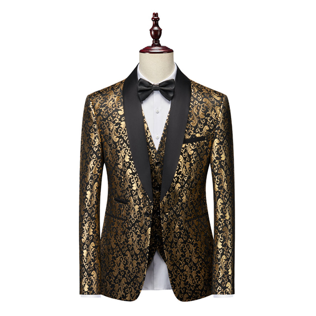 Costume Invité À Un Mariage 3 Pièces Texturé Pour Homme | Moderne
