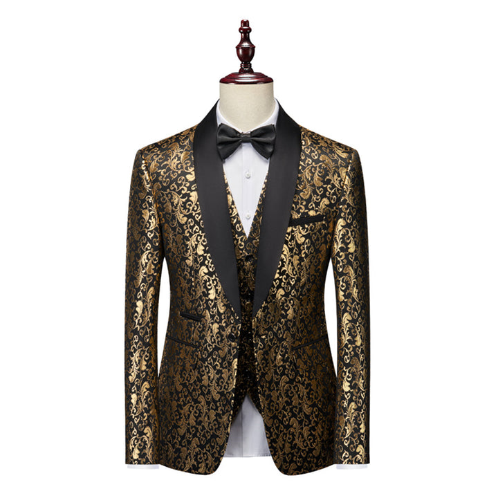Costume Invité À Un Mariage 3 Pièces Texturé Pour Homme | Moderne