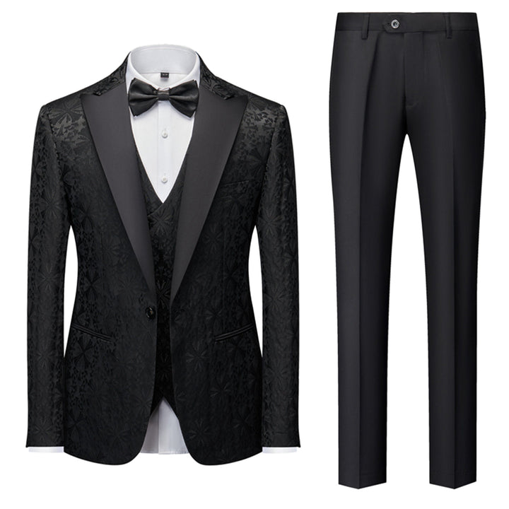 Costume 3 Pièces Imprimé Invité De Mariage Pour Homme | Classique