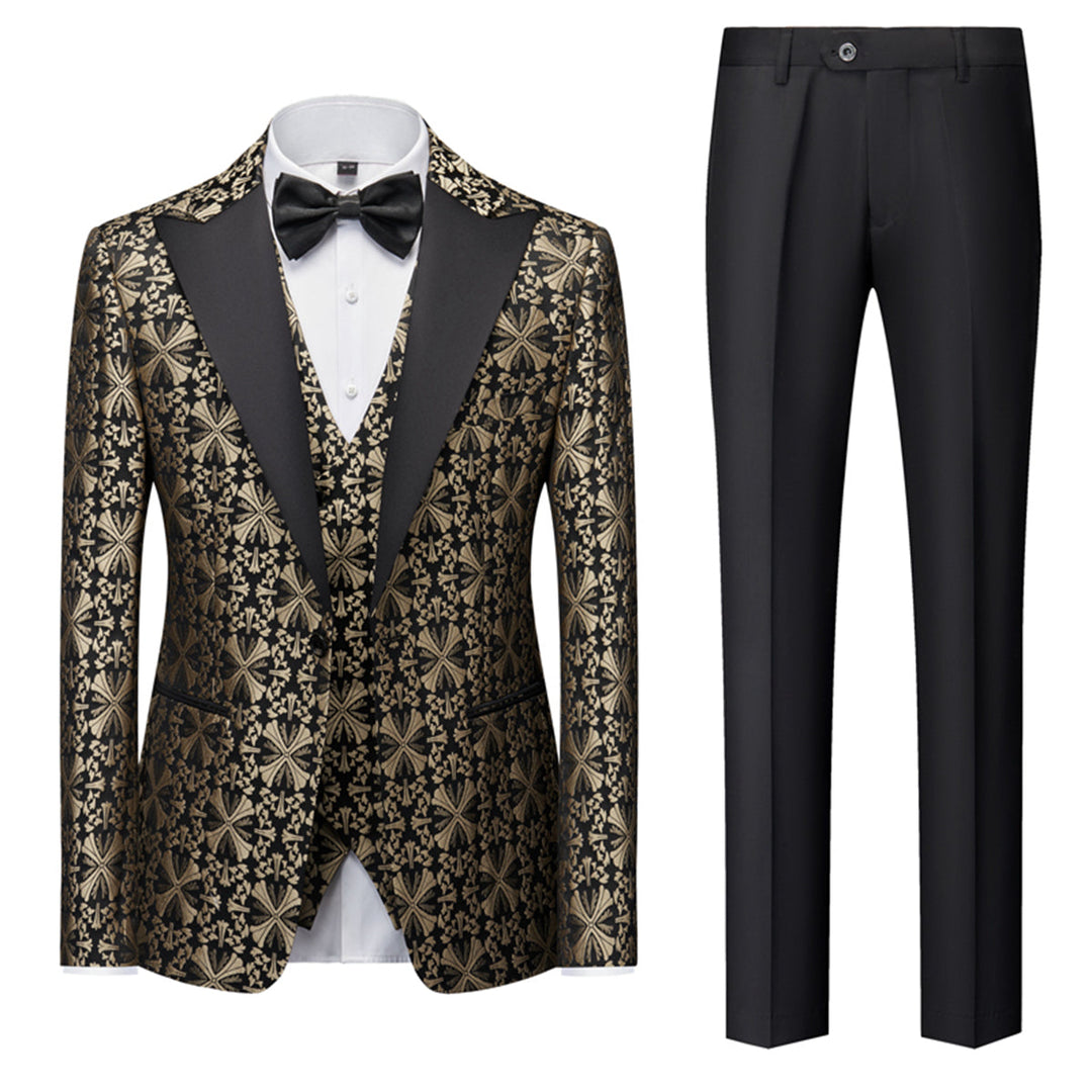 Costume 3 Pièces Imprimé Invité De Mariage Pour Homme | Classique