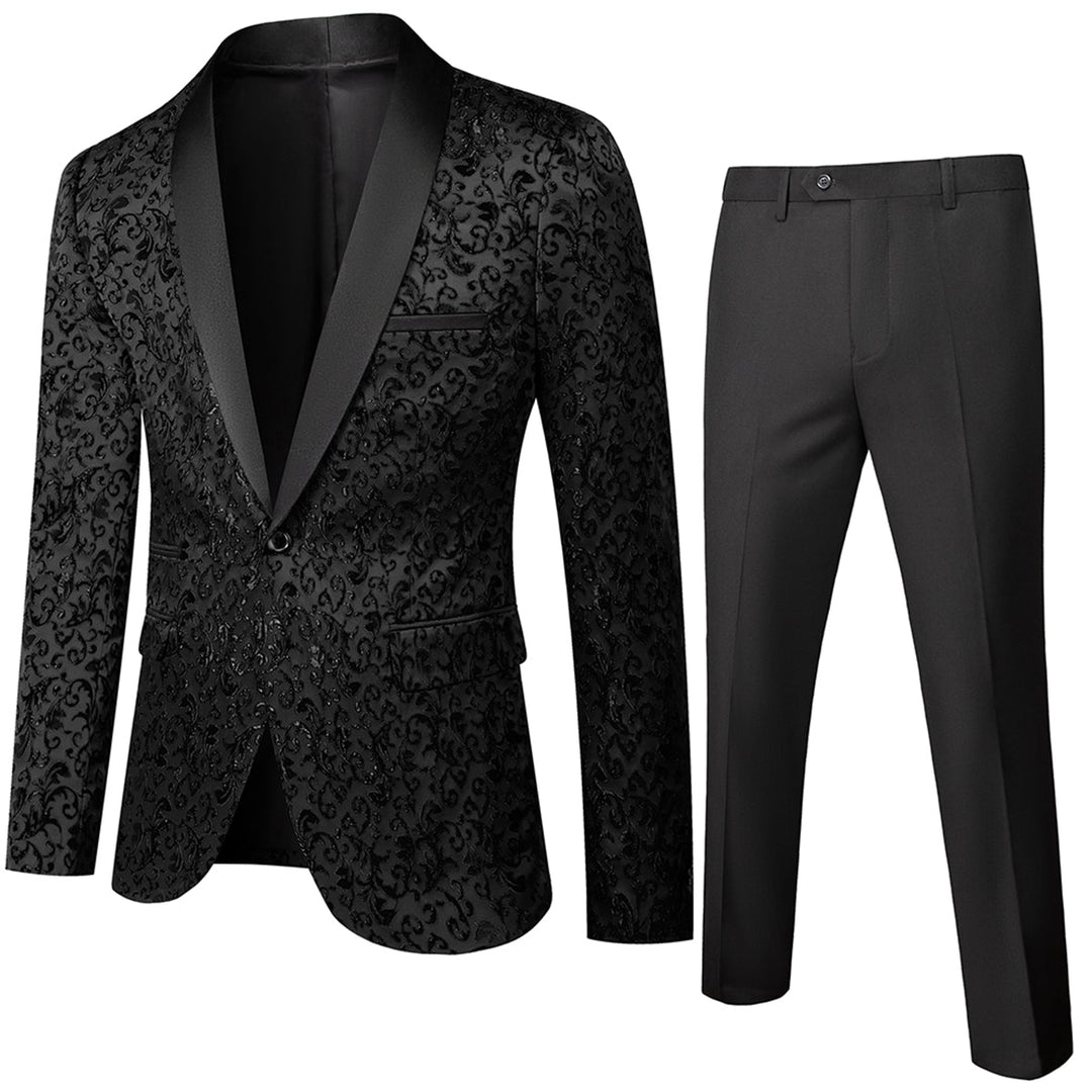 Costume 2 Pièces Invité À Un Mariage Classique Pour Homme | Motif Floral