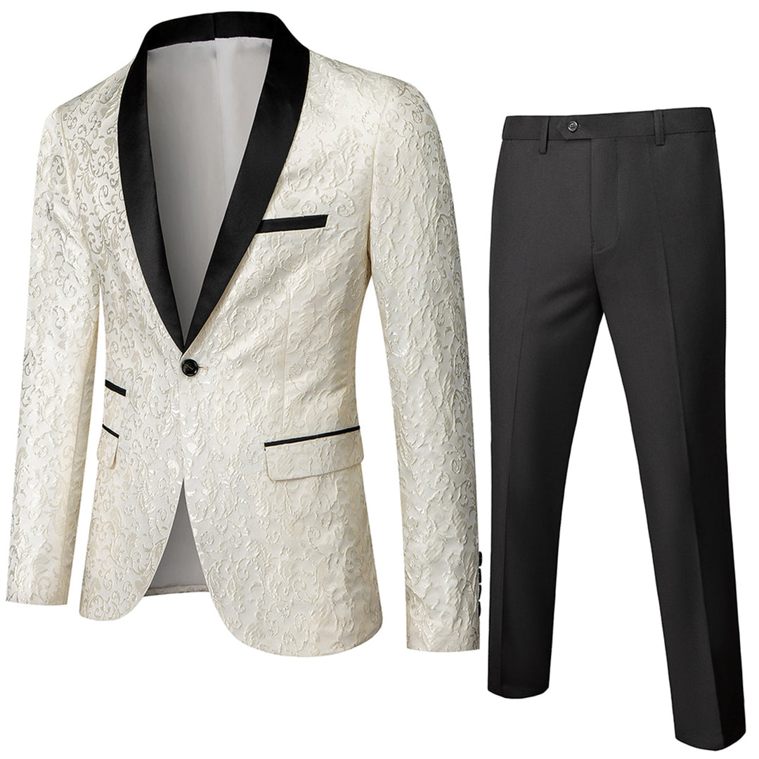 Costume 2 Pièces Invité À Un Mariage Classique Pour Homme | Motif Floral