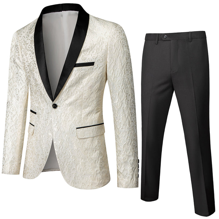 Costume 2 Pièces Invité À Un Mariage Classique Pour Homme | Motif Floral