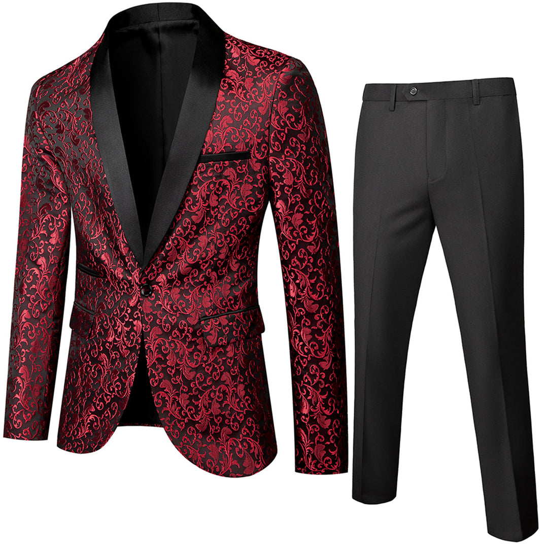 Costume 2 Pièces Invité À Un Mariage Classique Pour Homme | Motif Floral