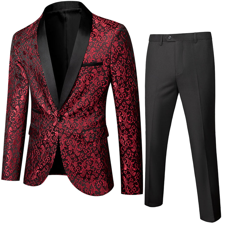 Costume 2 Pièces Invité À Un Mariage Classique Pour Homme | Motif Floral