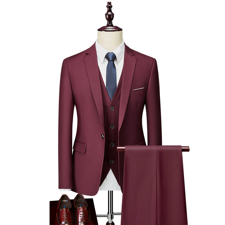 Costume 3 Pièces Invité À Un Mariage  Classique Décontracté Pour Homme | Moderne
