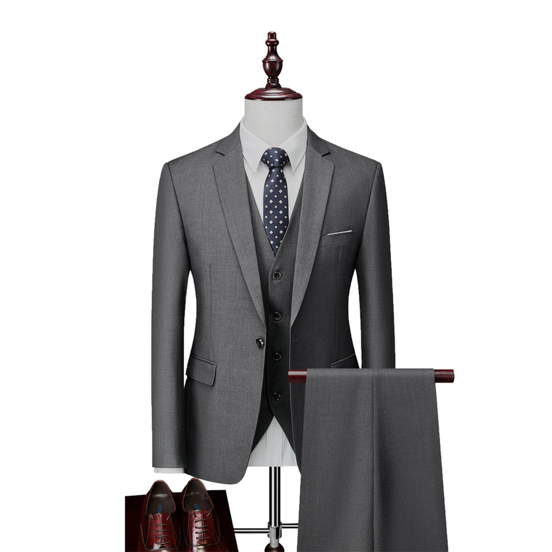 Costume 3 Pièces Invité À Un Mariage  Classique Décontracté Pour Homme | Moderne