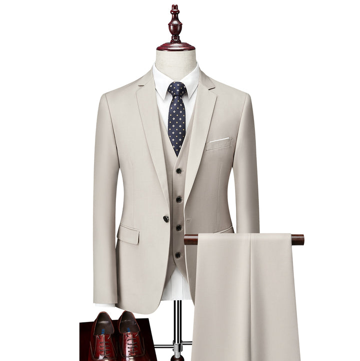Costume 3 Pièces Invité À Un Mariage  Classique Décontracté Pour Homme | Moderne