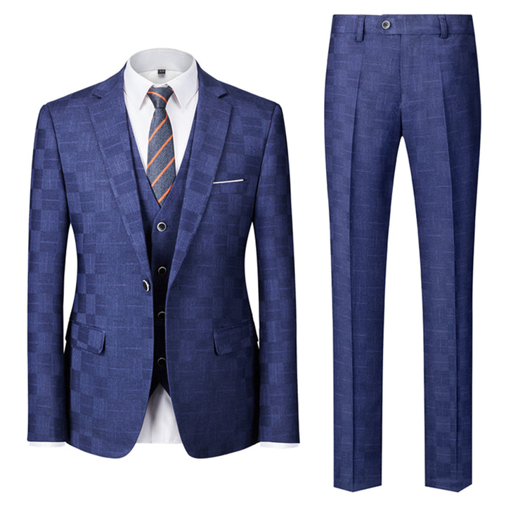 Costume 3 Pièces À Carreaux Invité De Mariage Pour Homme | Classique