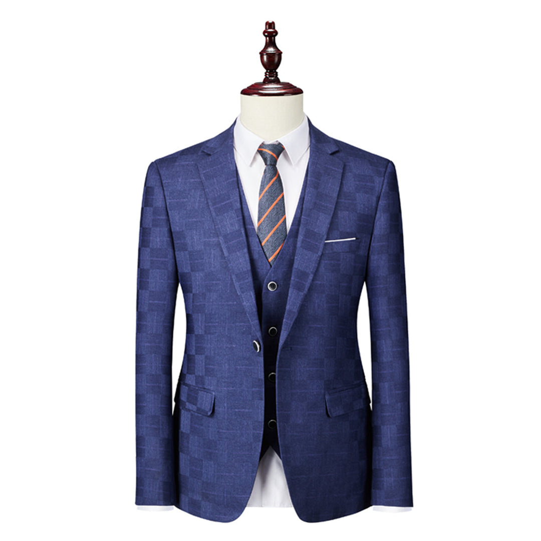 Costume 3 Pièces À Carreaux Invité De Mariage Pour Homme | Classique