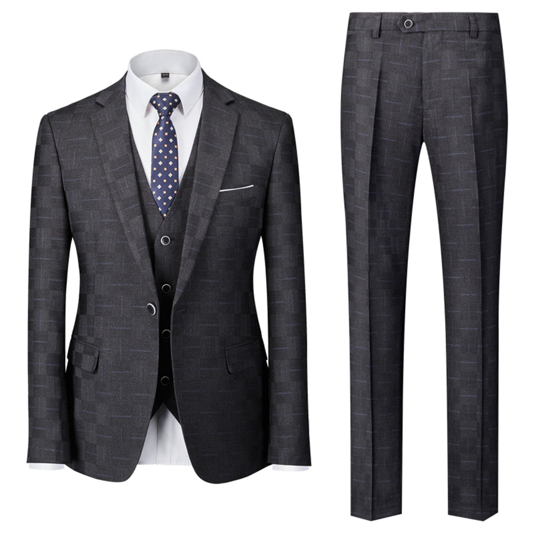 Costume 3 Pièces À Carreaux Invité De Mariage Pour Homme | Classique