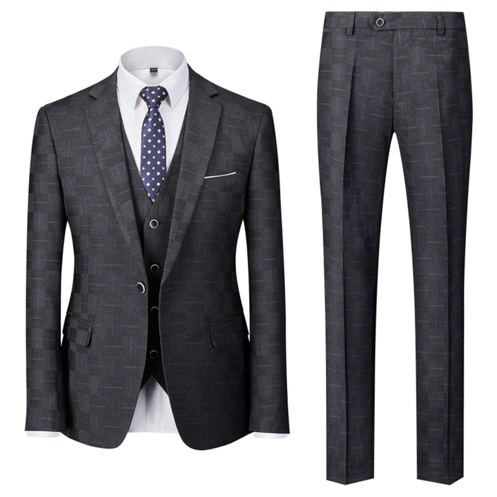Costume 3 Pièces À Carreaux Invité De Mariage Pour Homme | Classique