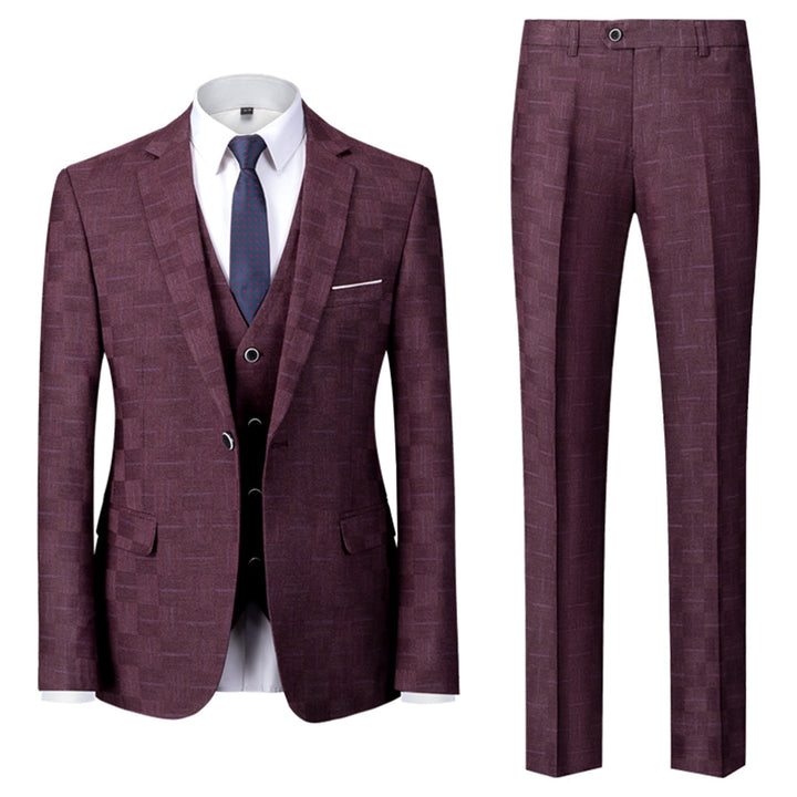 Costume 3 Pièces À Carreaux Invité De Mariage Pour Homme | Classique