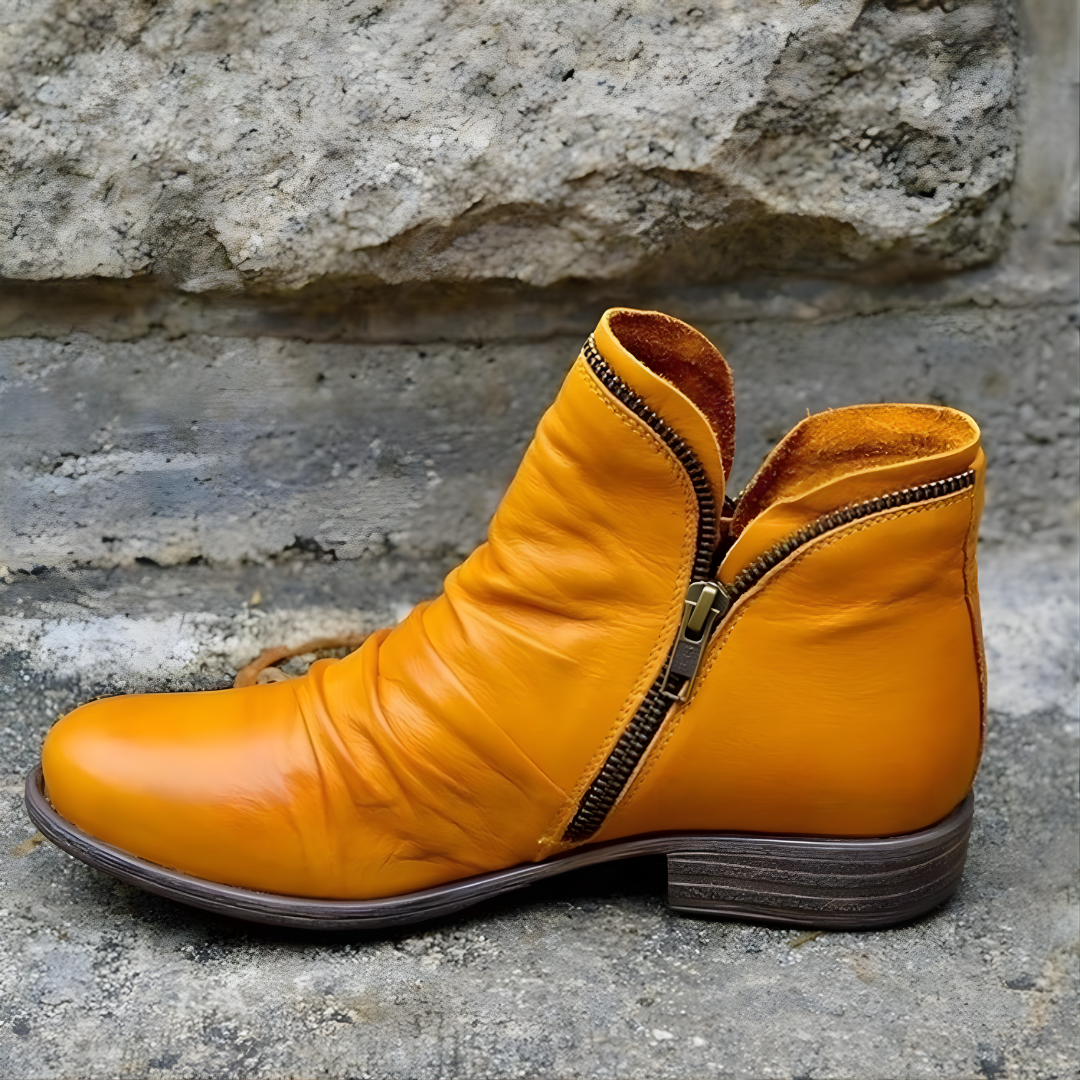 Bottines Femme à Zip Latéral – Talon Bas