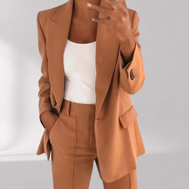 Ensemble Blazer et Pantalon Fusé Femme – Tailleur Deux Pièces