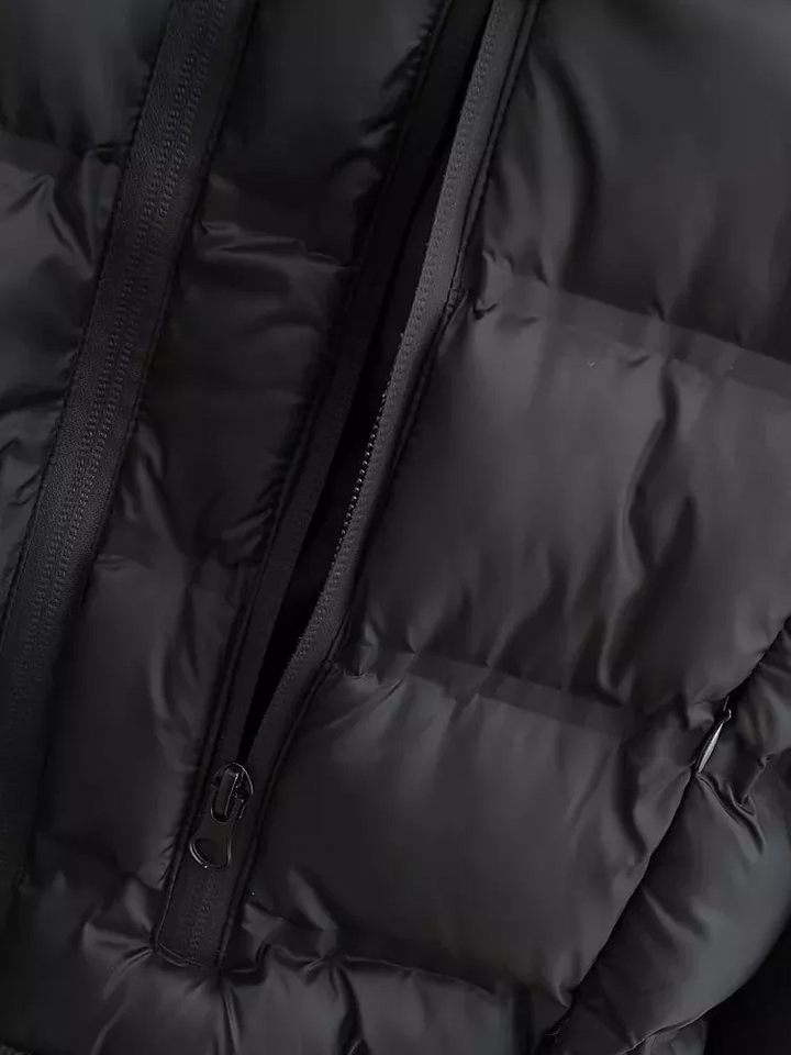 Farah | Veste à Patte Zippée Pour Femmes | Noir