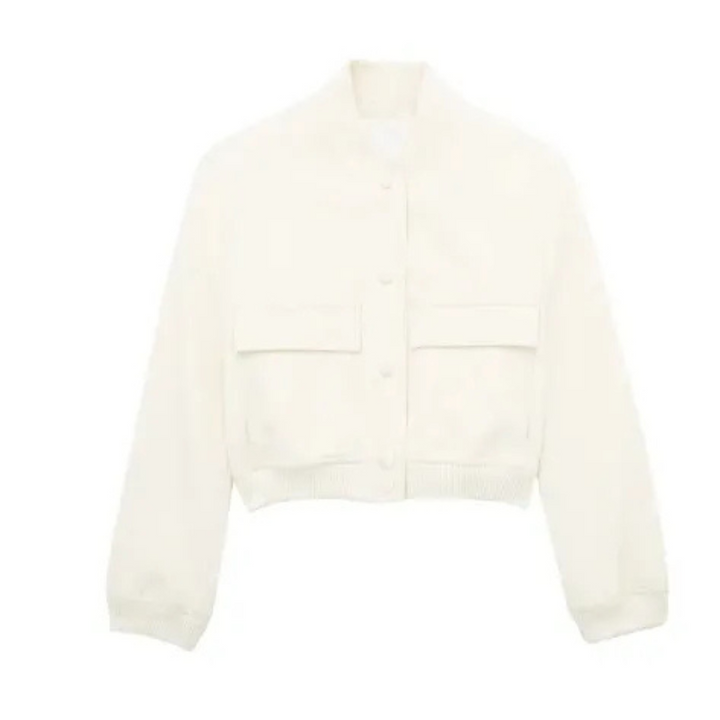 Jazzmyn | Veste Courte Et Col Rond Pour Femmes