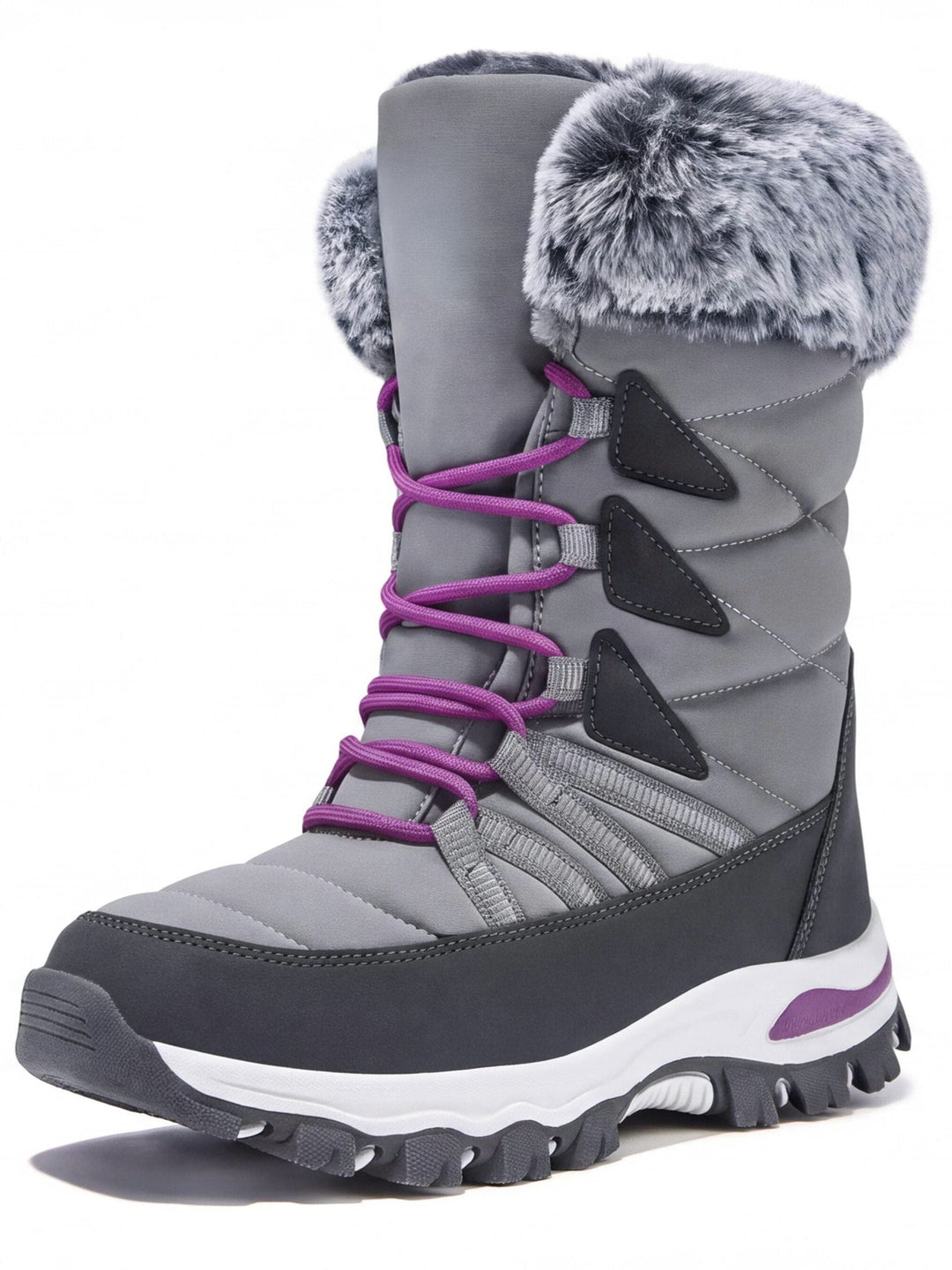 Women's Waterproof Snow Boots with Fur Lining