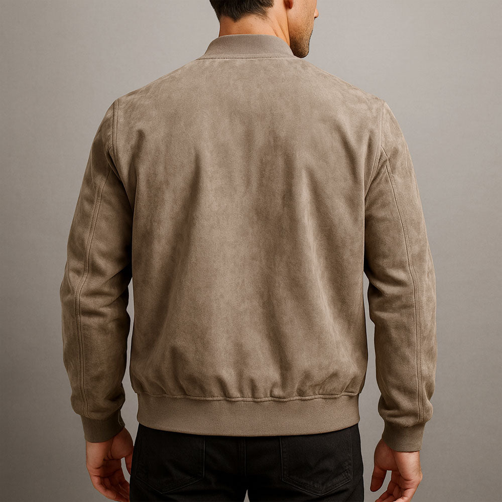 Nicolas | Veste en cuir suédé véritable pour homme