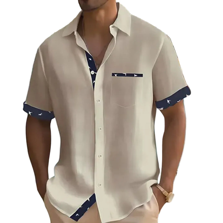 Lucas | Chemise pour Homme | Manches Courtes, Estivale & Boutonnée