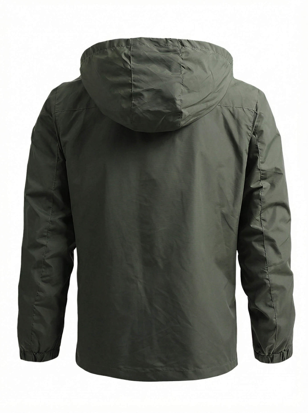 Coupe-Vent Homme Imperméable à Capuche Poche Poitrine