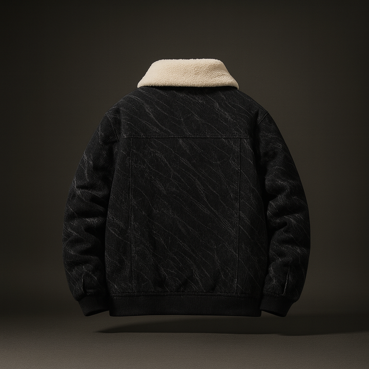 Veste en Velours Côtelé Homme Doublée Sherpa Boutonnée