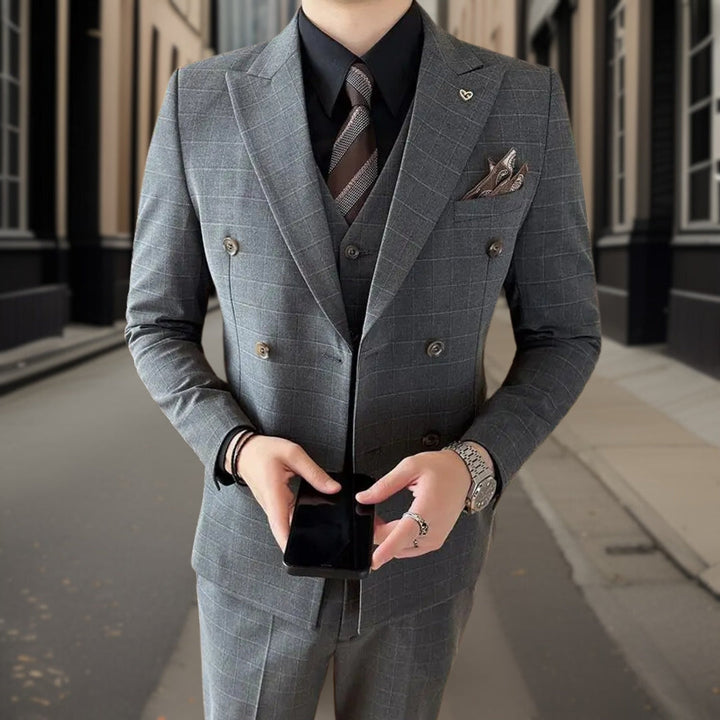Costume 3 Pièces À Double Boutonnage Invité De Mariage Pour Homme | Classique