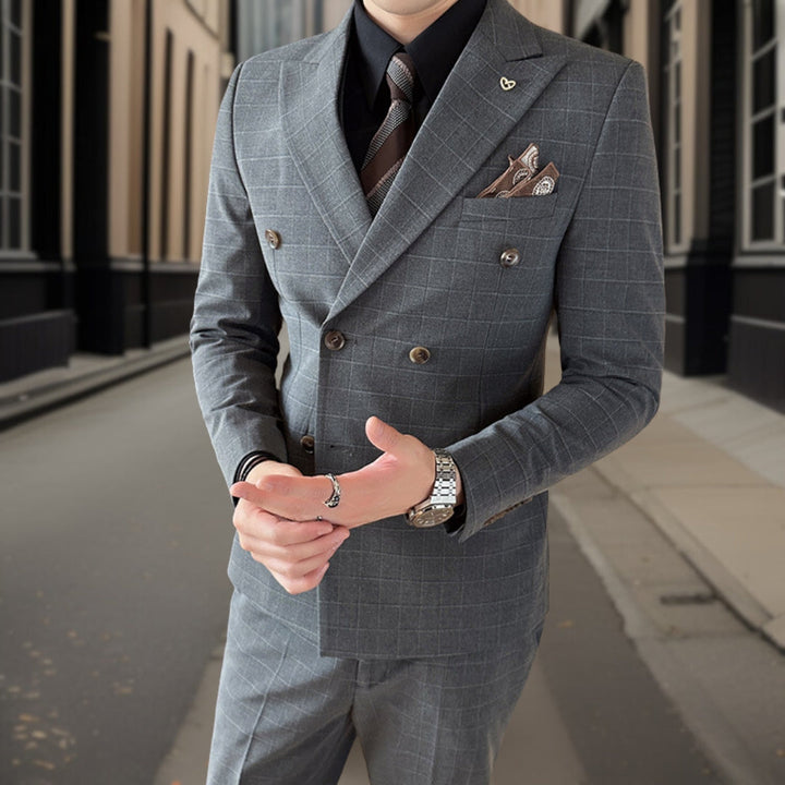 Costume 3 Pièces À Double Boutonnage Invité De Mariage Pour Homme | Classique