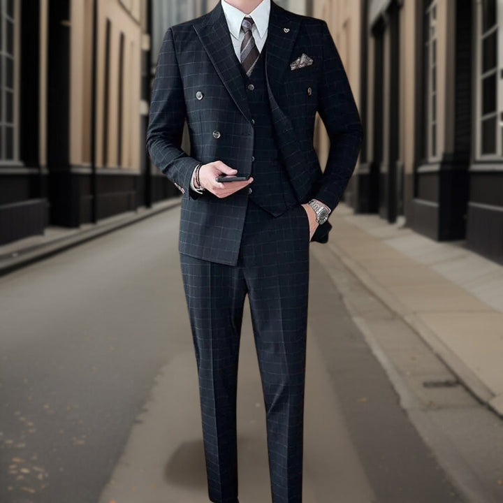 Costume 3 Pièces À Double Boutonnage Invité De Mariage Pour Homme | Classique